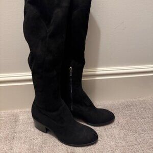 Over the knee Black Suede Boots